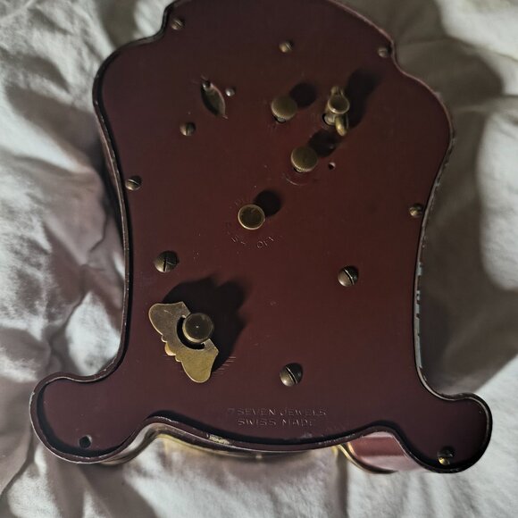 Antique/Vintage Semca 7 Jewels Swiss Made Desk Alarm Clock - Fully Functional! - Picture 3 of 3